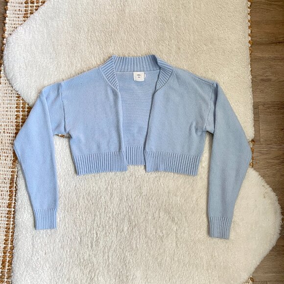 Luna Ivy Cropped Knit Sweater w/ Customizable Front – Size Small - Picture 8 of 9